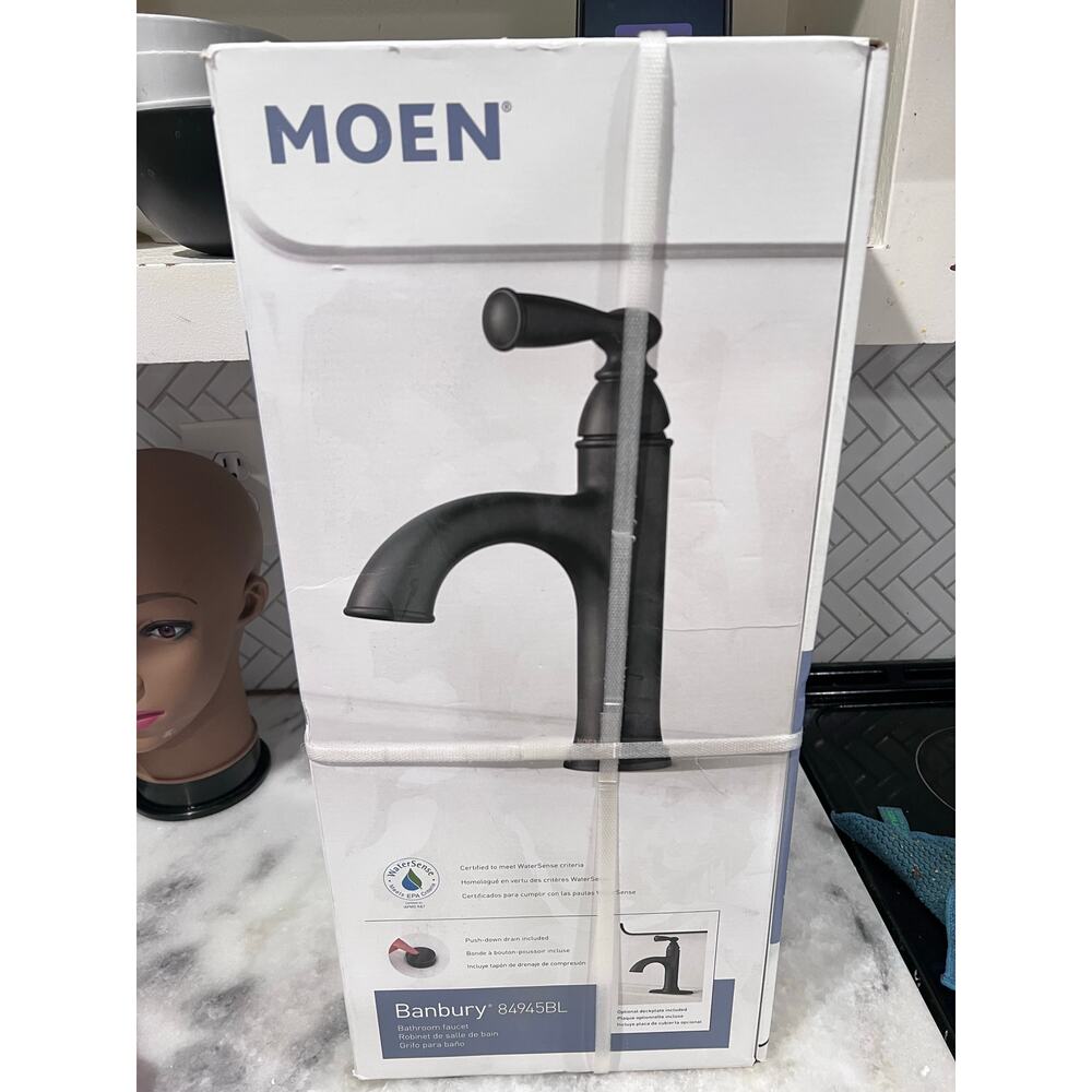 Moen Banbury 84945BL Bathroom Faucet – Matte Black